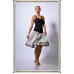 Milla black and white skirt
